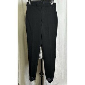 Vintage ROFFE Snow Ski Pants Womens 10 Regular Black Stretch Stirrups USA